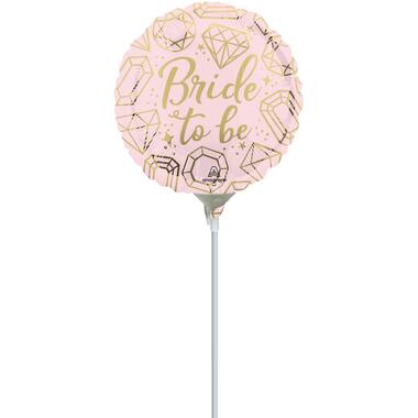 Foil Balloon – Mini – “Bride to be” – pink – 23 cm